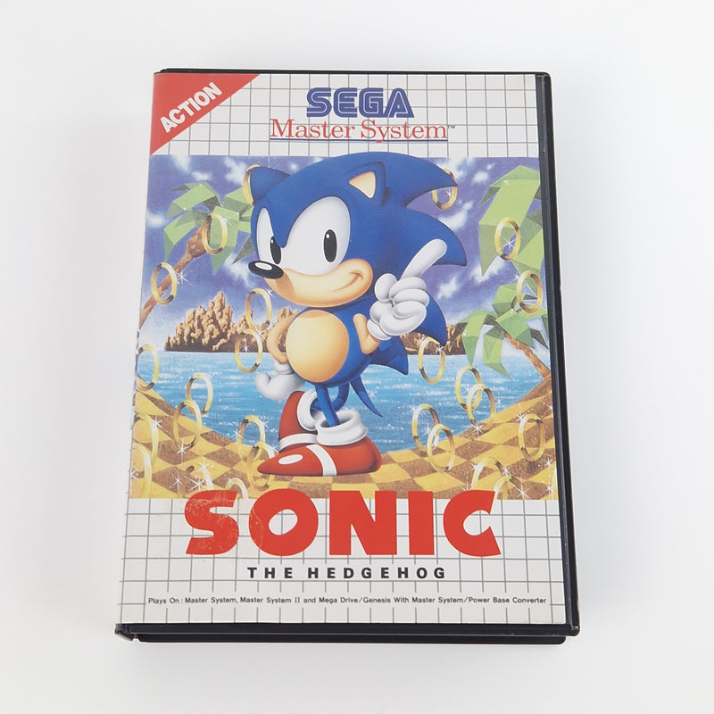 Sega Master System Spiel : Sonic The Hedgehog - Modul Anleitung OVP | MS PAL