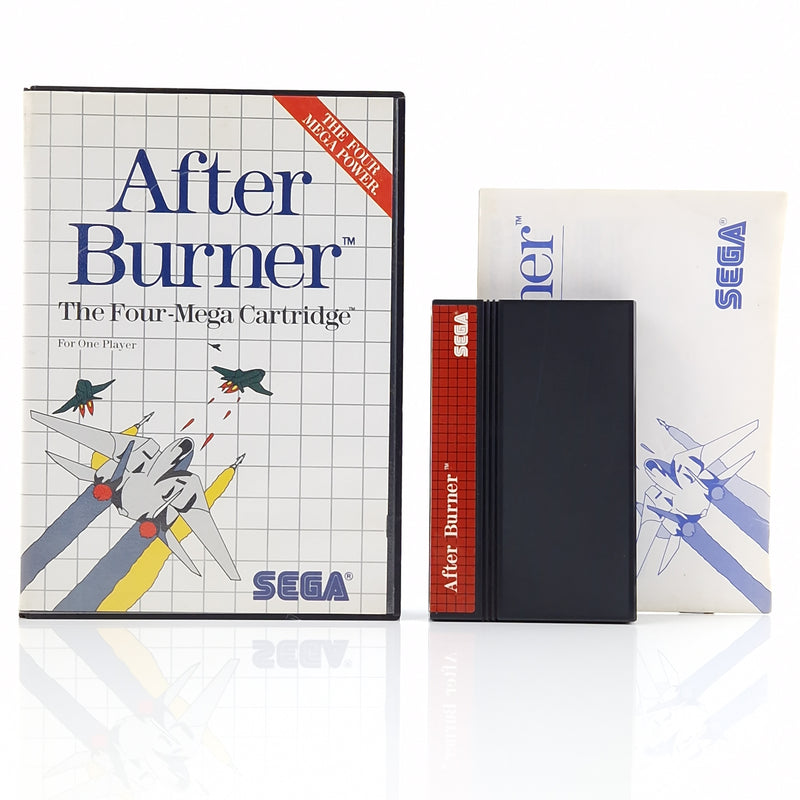 Sega Master System Spiel : After Burner - Modul Anleitung OVP | MS PAL