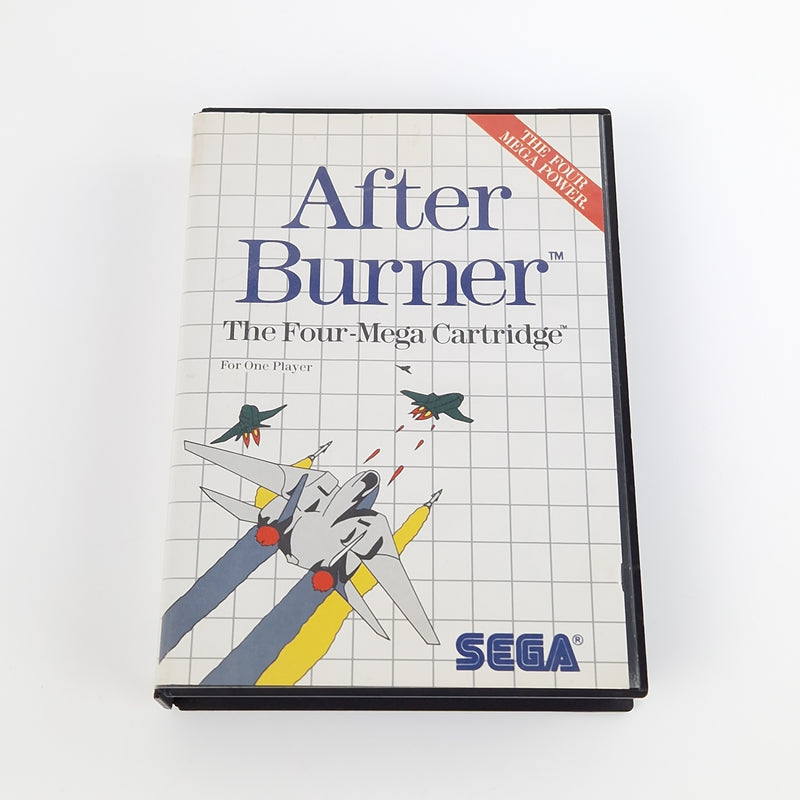 Sega Master System Spiel : After Burner - Modul Anleitung OVP | MS PAL