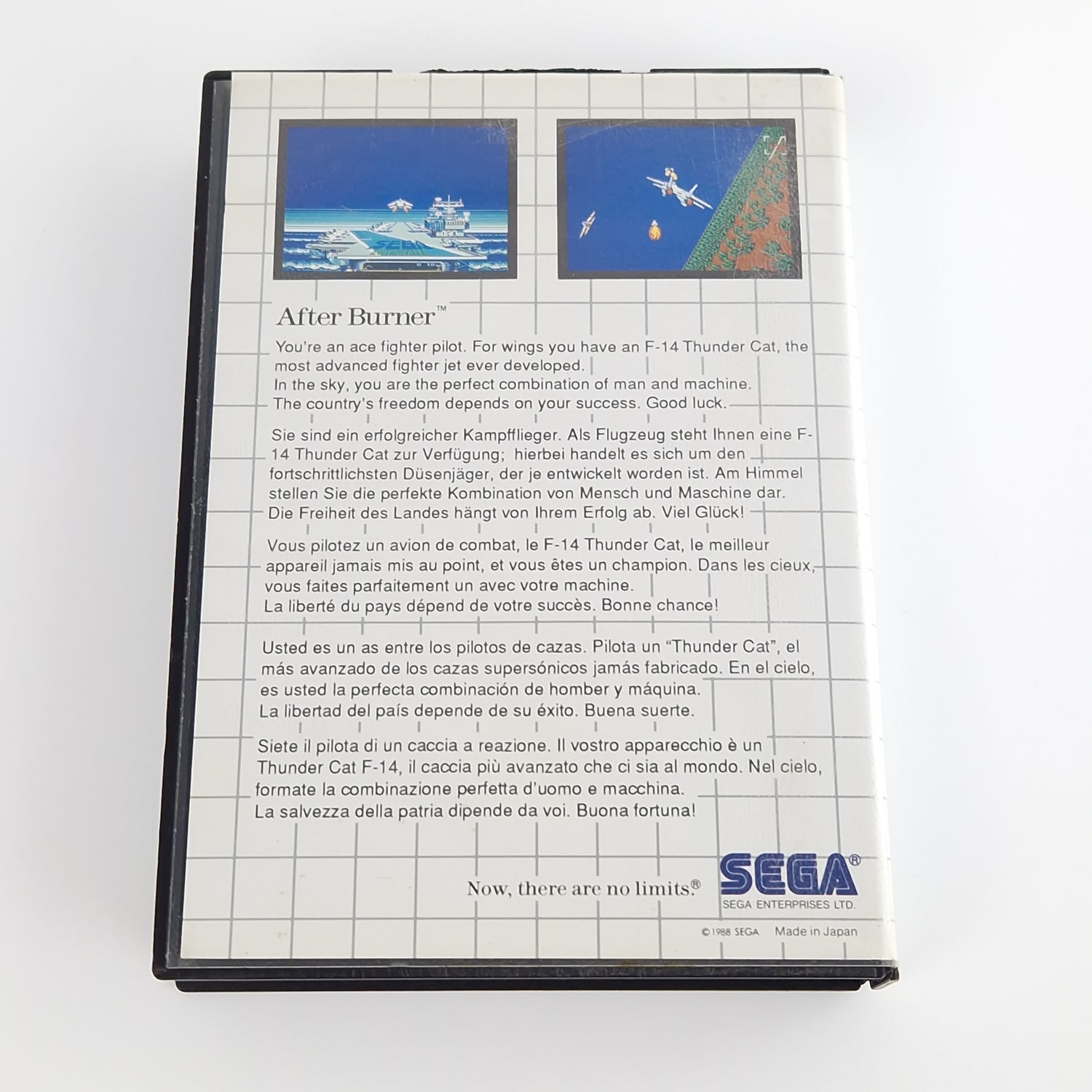 Sega Master System Spiel : After Burner - Modul Anleitung OVP | MS PAL