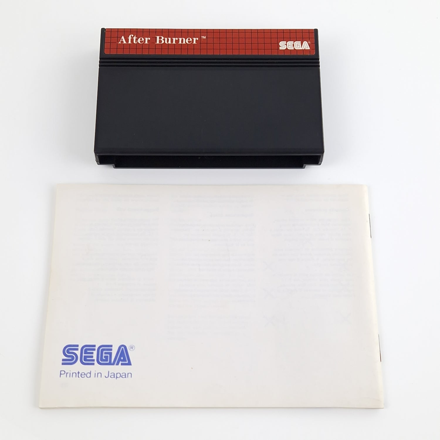 Sega Master System Spiel : After Burner - Modul Anleitung OVP | MS PAL