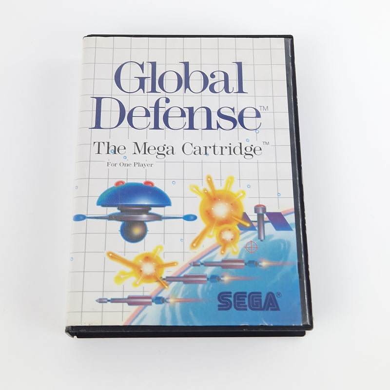 Sega Master System Spiel : Global Defense - Modul Anleitung OVP | MS PAL