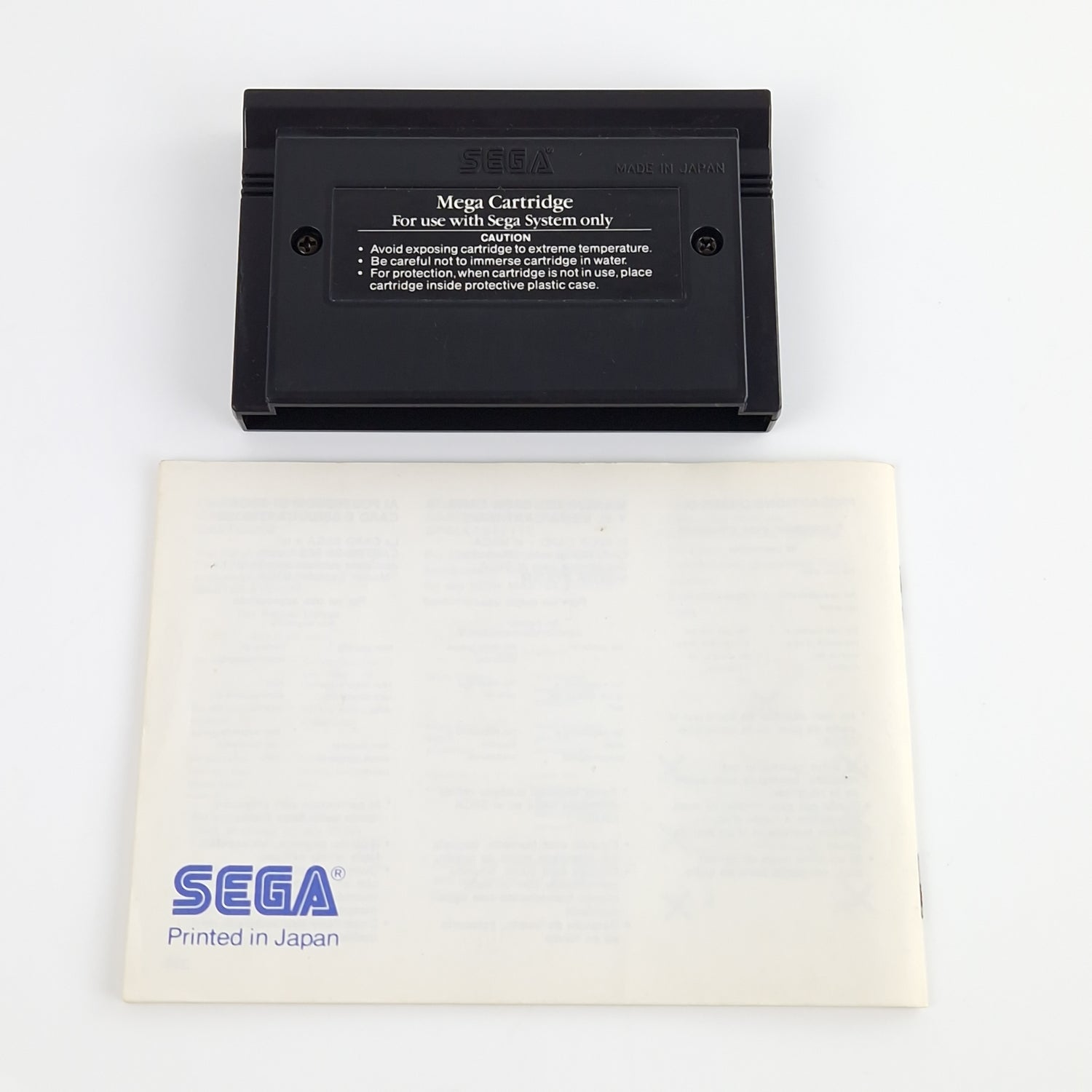 Sega Master System Spiel : Global Defense - Modul Anleitung OVP | MS PAL