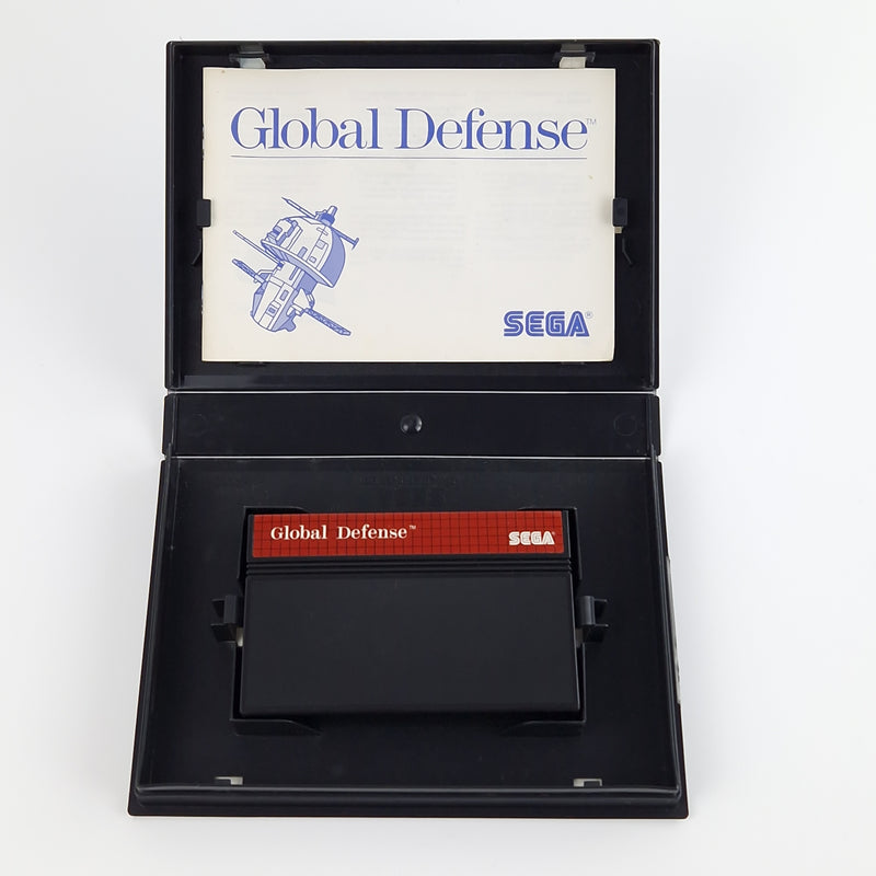 Sega Master System Spiel : Global Defense - Modul Anleitung OVP | MS PAL