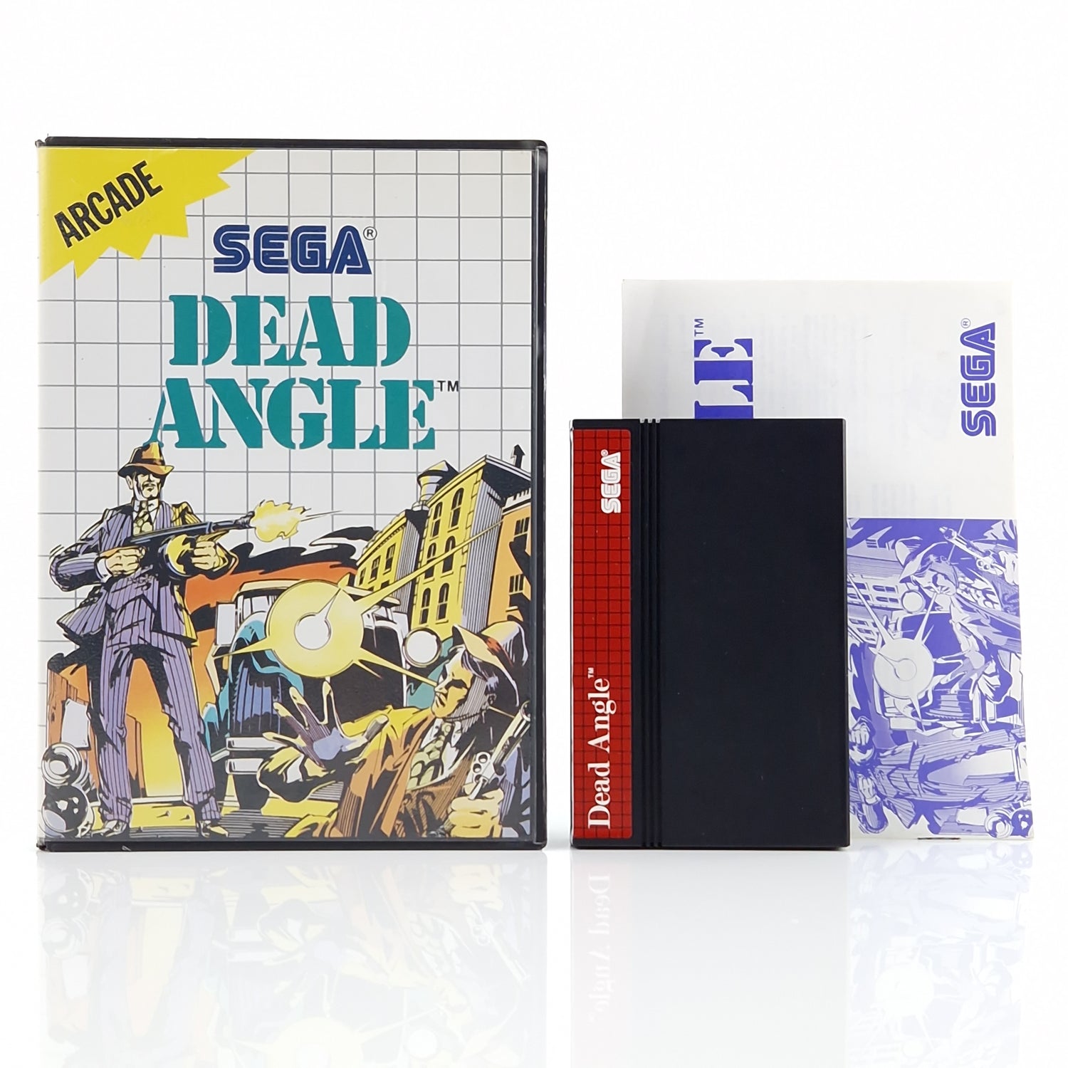 Sega Master System Spiel : Dead Angle - Modul Anleitung OVP | MS PAL Cartridge