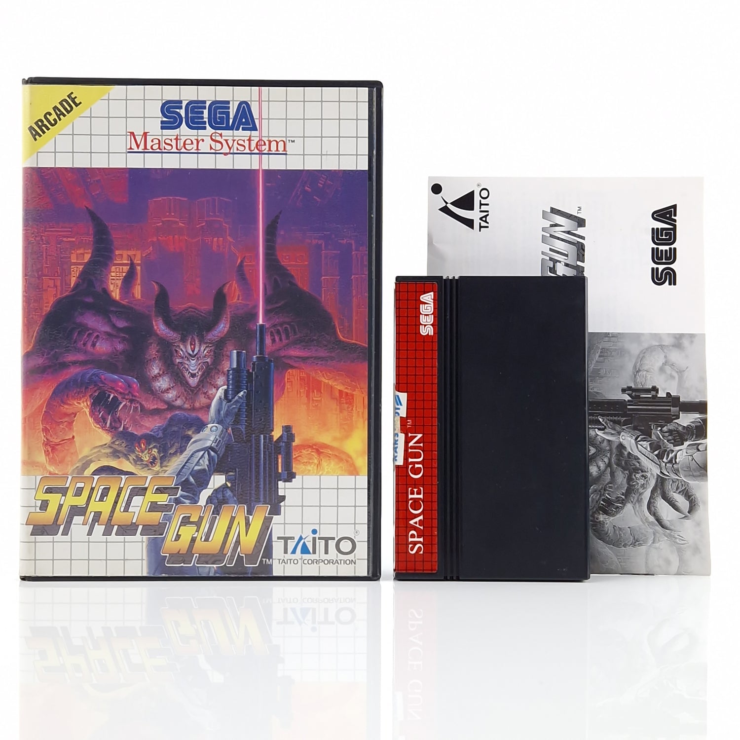 Sega Master System Spiel : Space Gun - Modul Anleitung OVP | MS PAL Cartridge