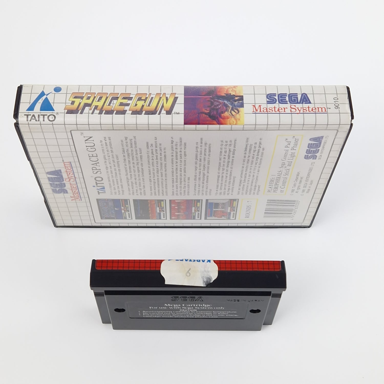 Sega Master System Spiel : Space Gun - Modul Anleitung OVP | MS PAL Cartridge