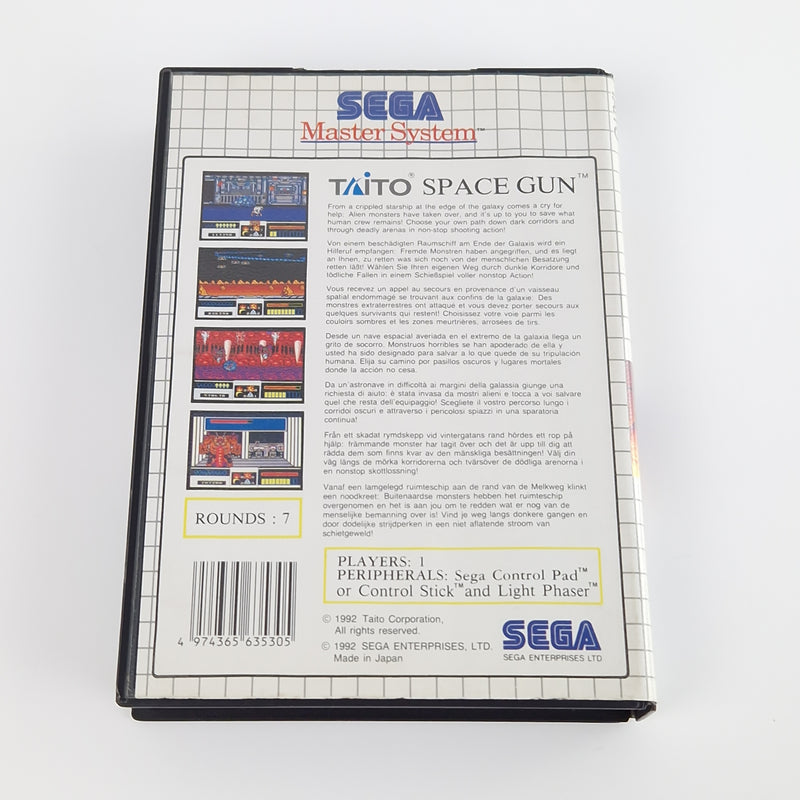 Sega Master System Spiel : Space Gun - Modul Anleitung OVP | MS PAL Cartridge