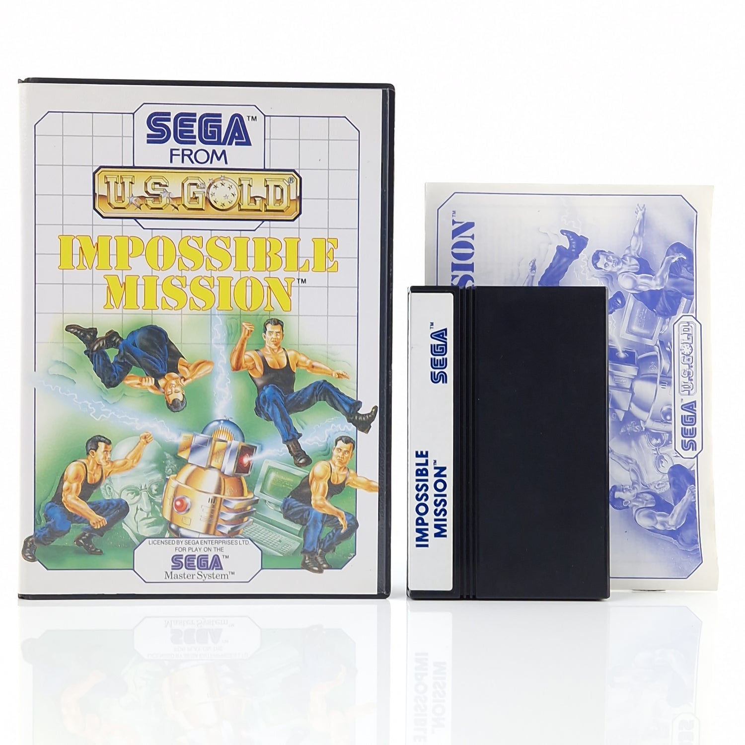 Sega Master System Spiel : Impossible Mission - Modul Anleitung OVP | MS PAL