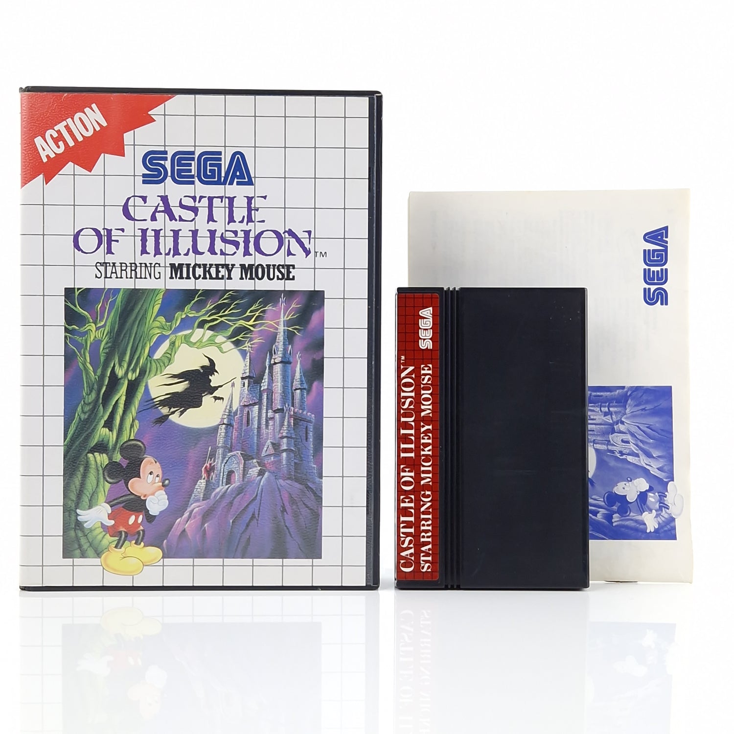 Sega Master System Spiel : Castle of Illusion starring Mickey Mouse - MS OVP PAL