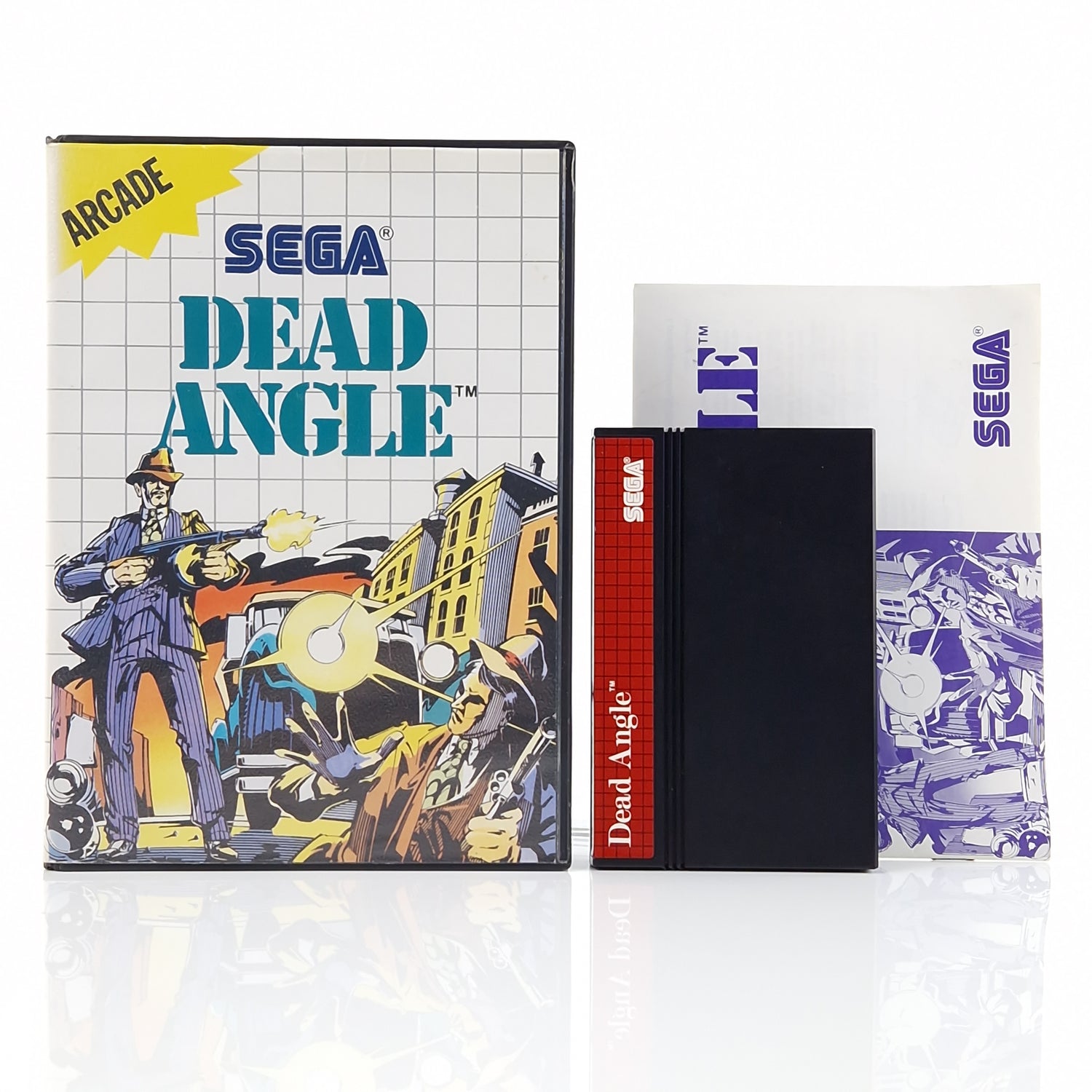 Sega Master System Spiel : Dead Angle - Modul Anleitung OVP MS PAL Cartridge [2]