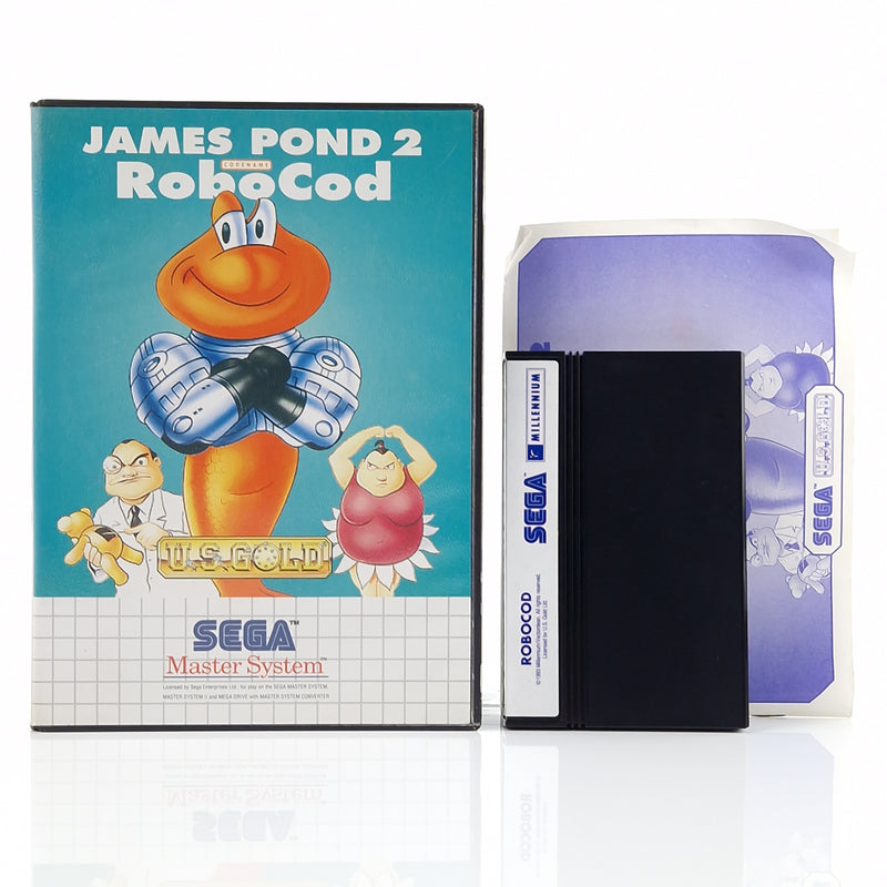 Sega Master System Spiel : James Pond 2 Robocod - Modul Anleitung OVP | MS PAL