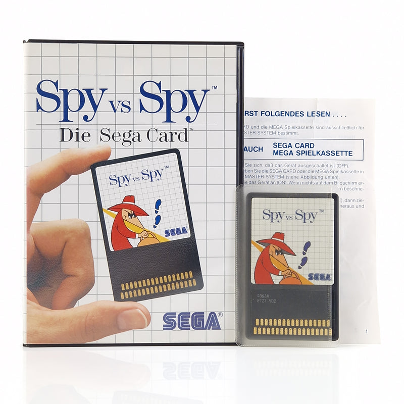 Sega Master System Spiel : Spy vs Spy Die Sega Card - Modul Anleitung OVP PAL