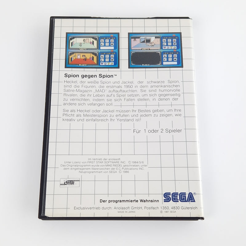 Sega Master System Spiel : Spy vs Spy Die Sega Card - Modul Anleitung OVP PAL