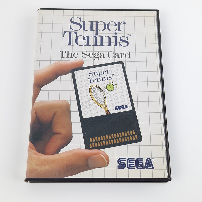 Sega Master System Spiel : Super Tennis The Sega Card - Modul Anleitung OVP PAL