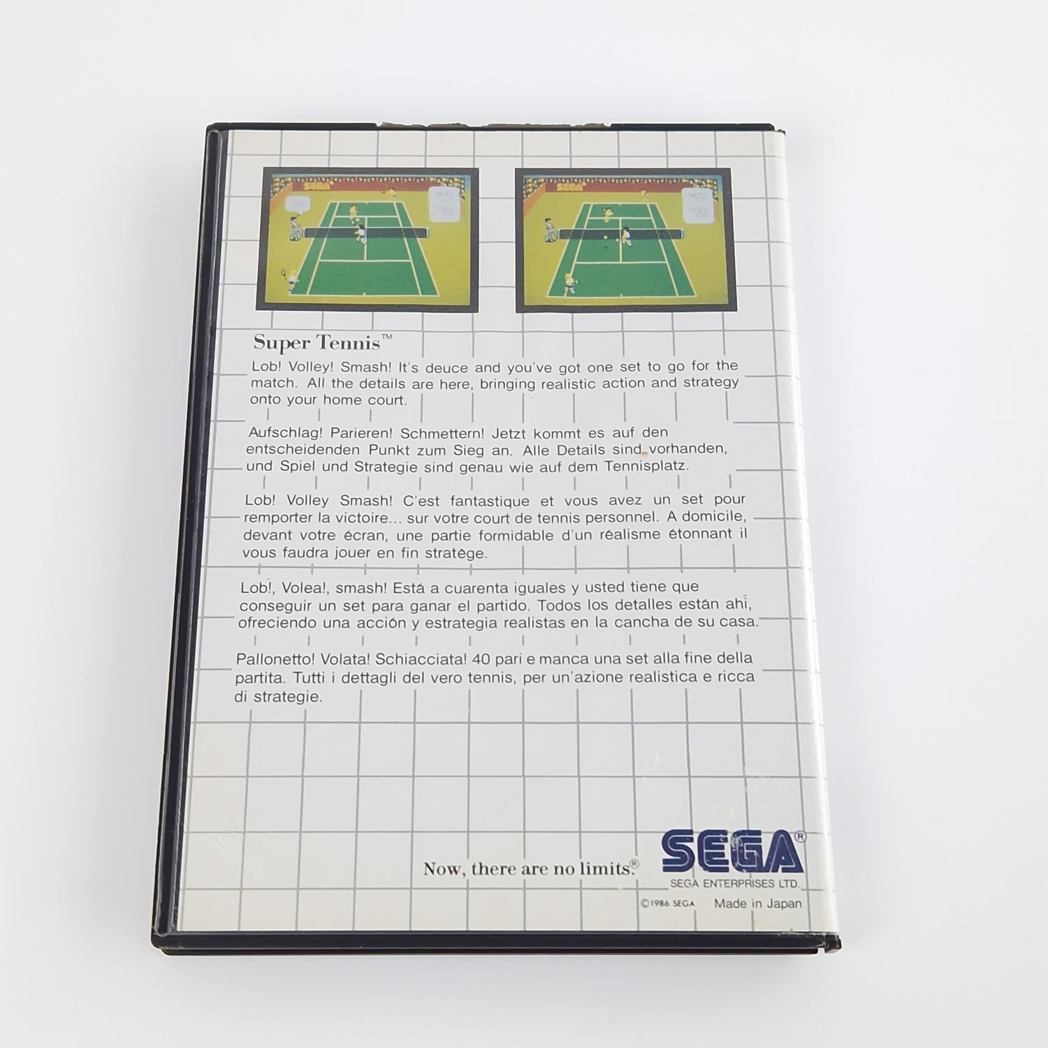 Sega Master System Spiel : Super Tennis The Sega Card - Modul Anleitung OVP PAL