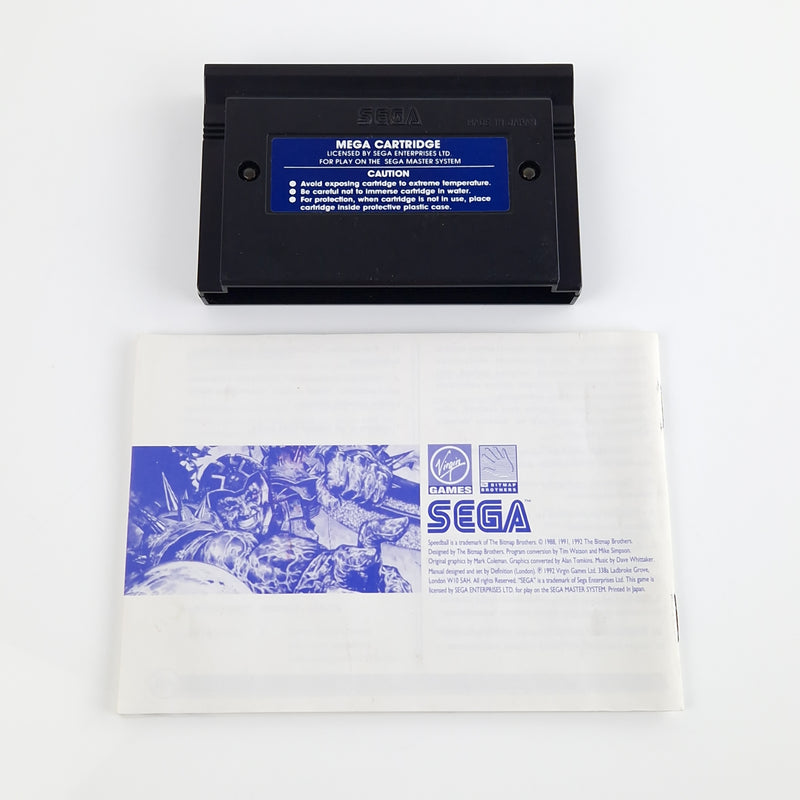 Sega Master System Spiel : Speedball - Cartridge + Anleitung | MS PAL Modul [2]