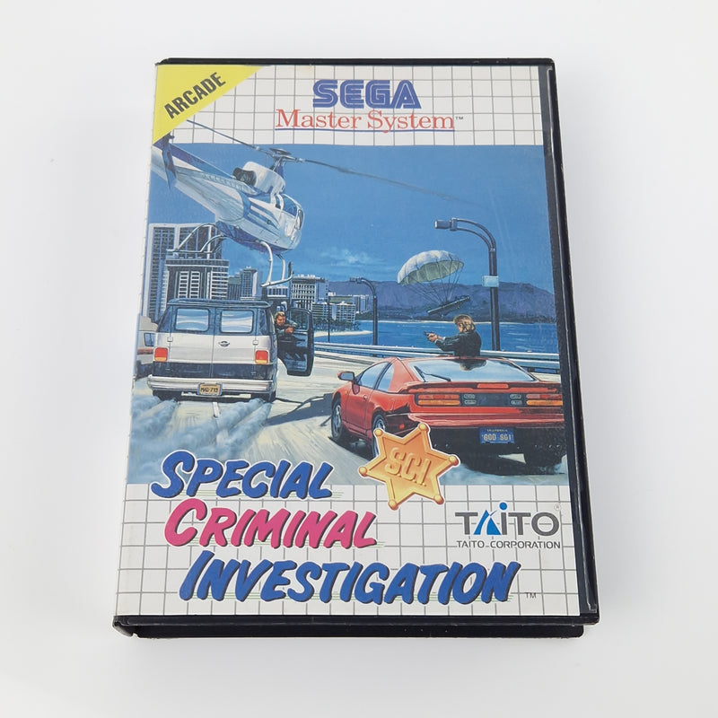 Sega Master System Spiel : Special Criminal Investigation - Modul OVP MS PAL