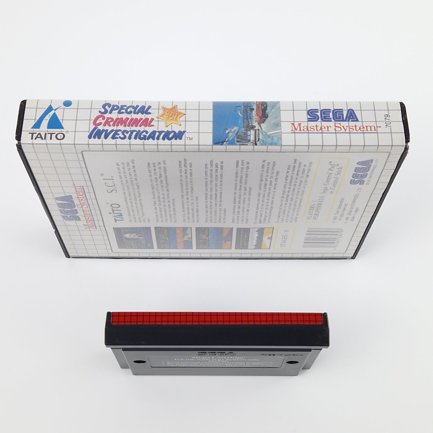 Sega Master System Spiel : Special Criminal Investigation - Modul OVP MS PAL