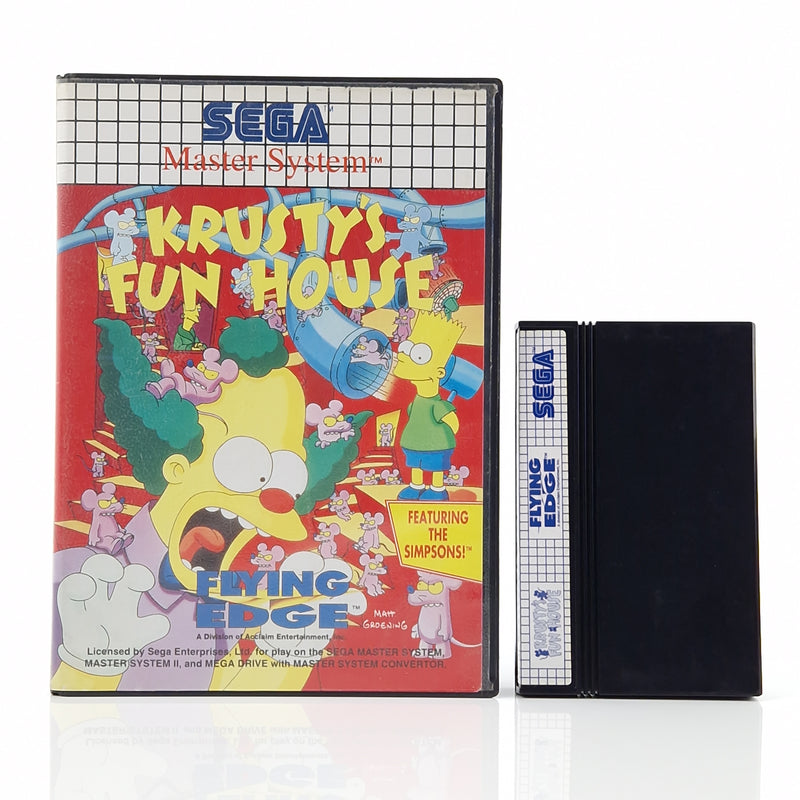 Sega Master System Spiel : Krustys Fun House - Modul OVP MS PAL Simpsons