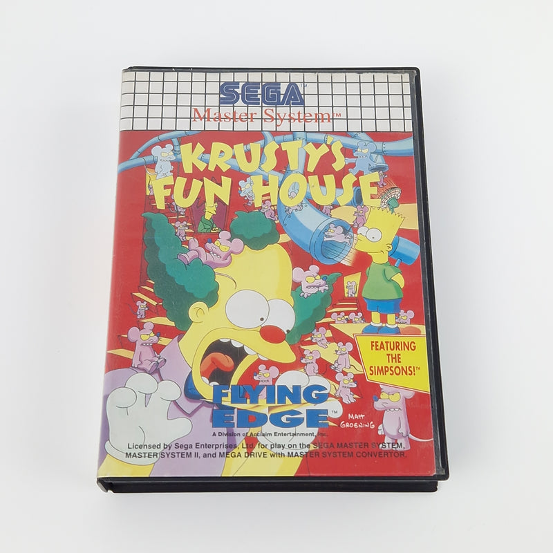 Sega Master System Spiel : Krustys Fun House - Modul OVP MS PAL Simpsons