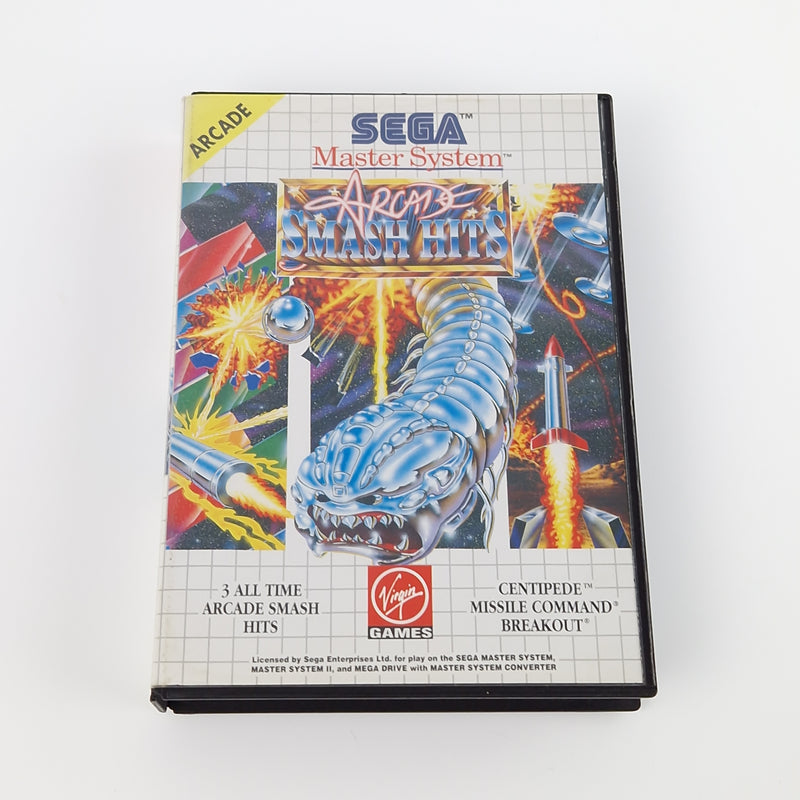 Sega Master System Spiel : Arcade Smash Hits - Modul OVP Anleitung PAL Cartridge