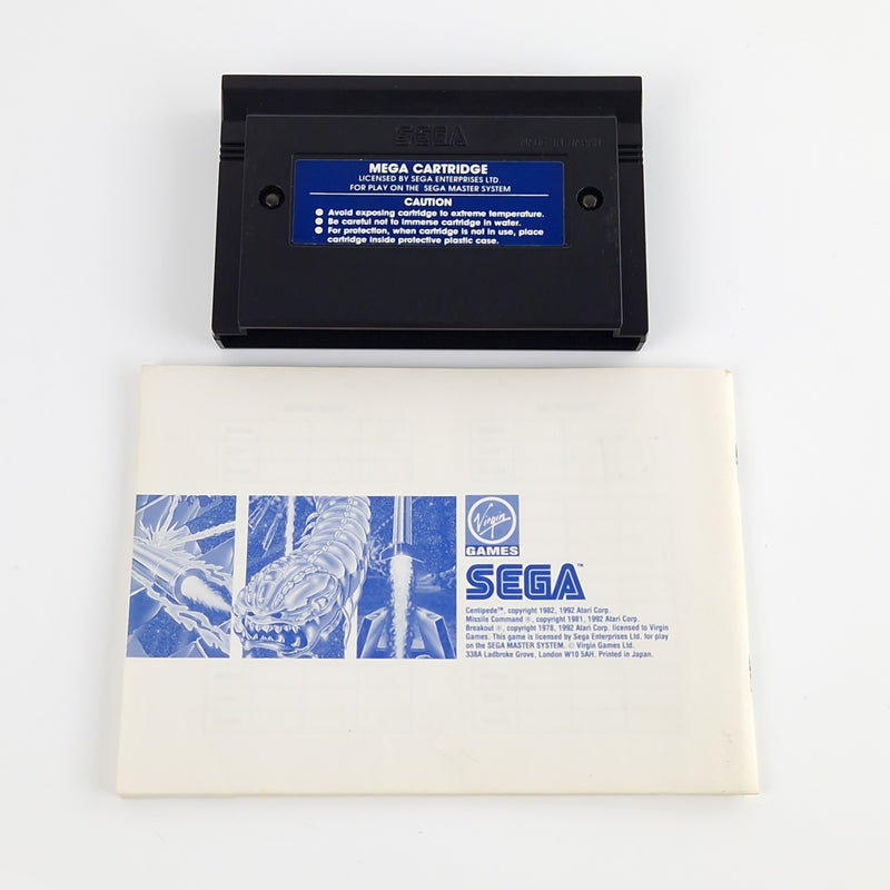 Sega Master System Spiel : Arcade Smash Hits - Modul OVP Anleitung PAL Cartridge