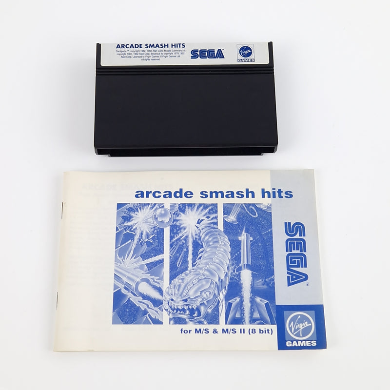 Sega Master System Spiel : Arcade Smash Hits - Modul OVP Anleitung PAL Cartridge