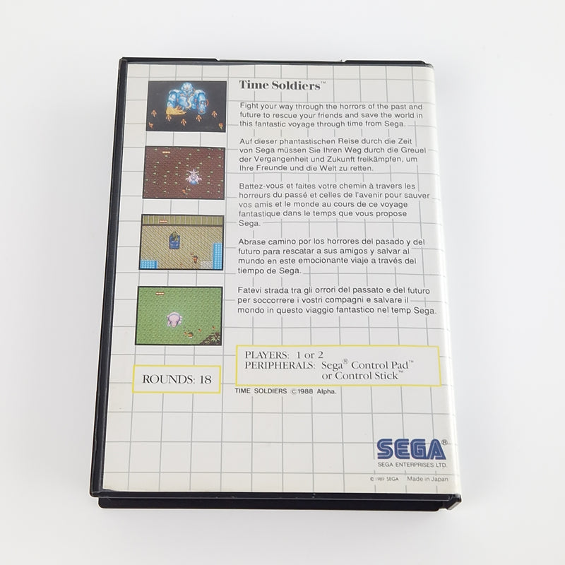 Sega Master System Spiel : Time Soldiers - Modul OVP Anleitung PAL Cartridge