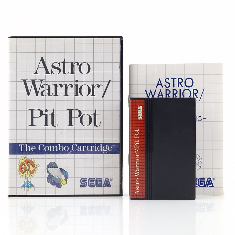 Sega Master System Spiel : Astro Warrior / Pit Pot - Modul OVP Anleitung PAL