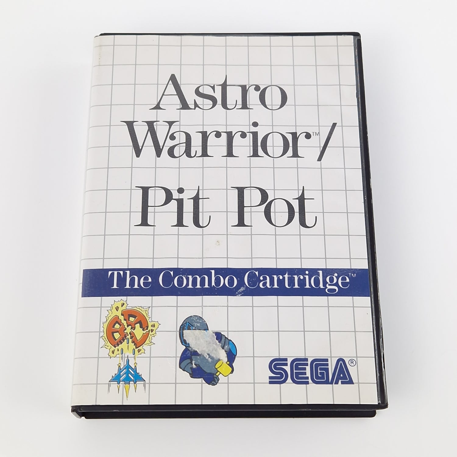 Sega Master System Spiel : Astro Warrior / Pit Pot - Modul OVP Anleitung PAL