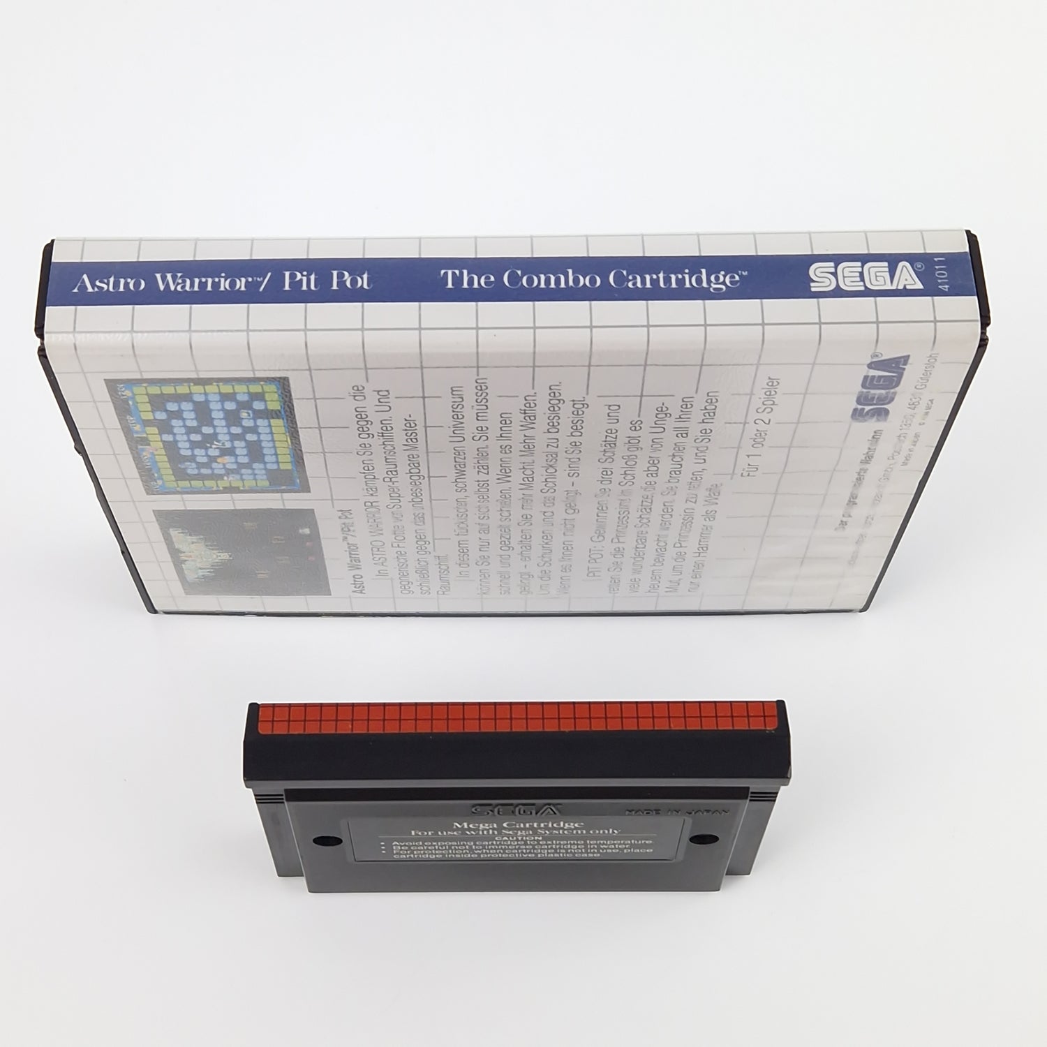 Sega Master System Spiel : Astro Warrior / Pit Pot - Modul OVP Anleitung PAL