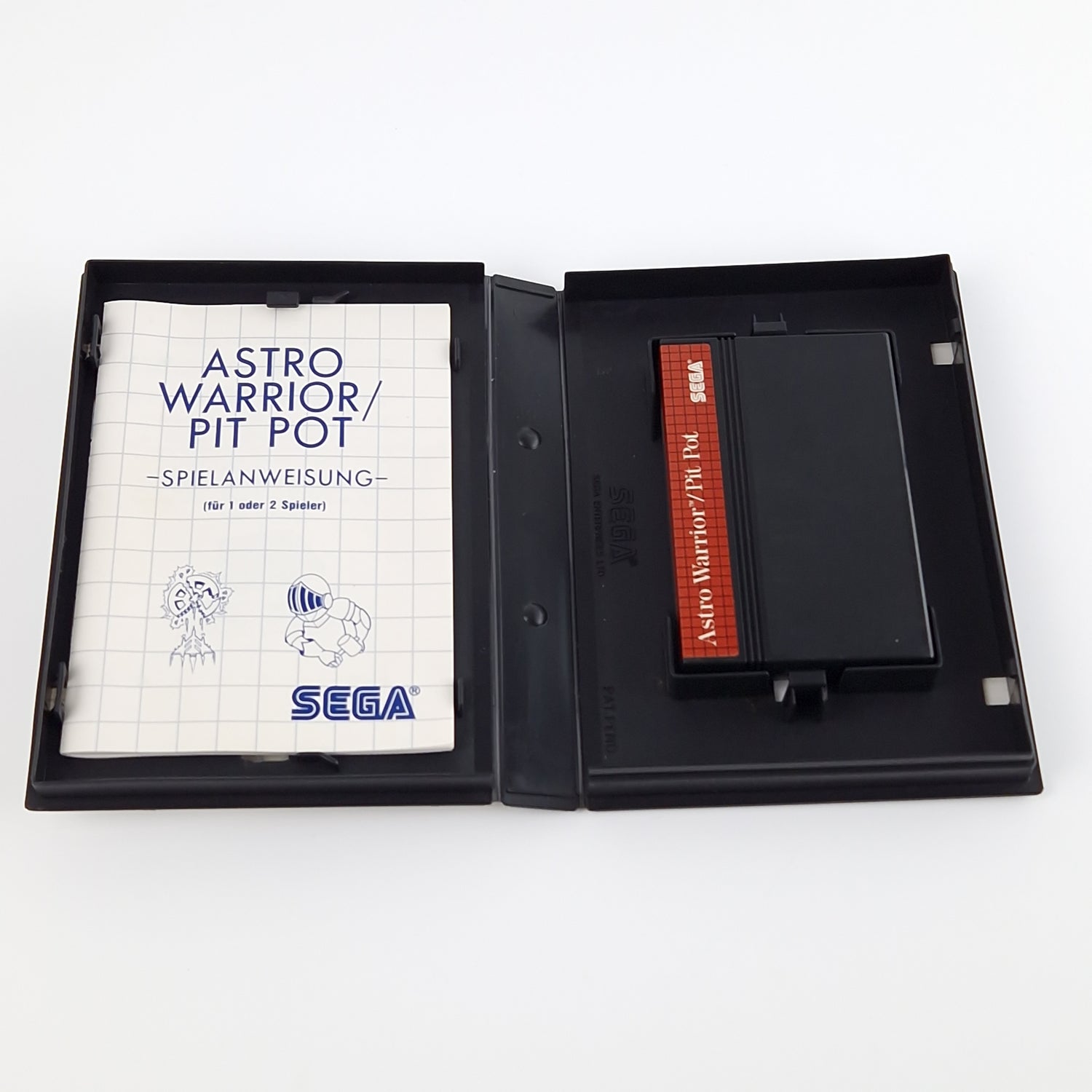 Sega Master System Spiel : Astro Warrior / Pit Pot - Modul OVP Anleitung PAL