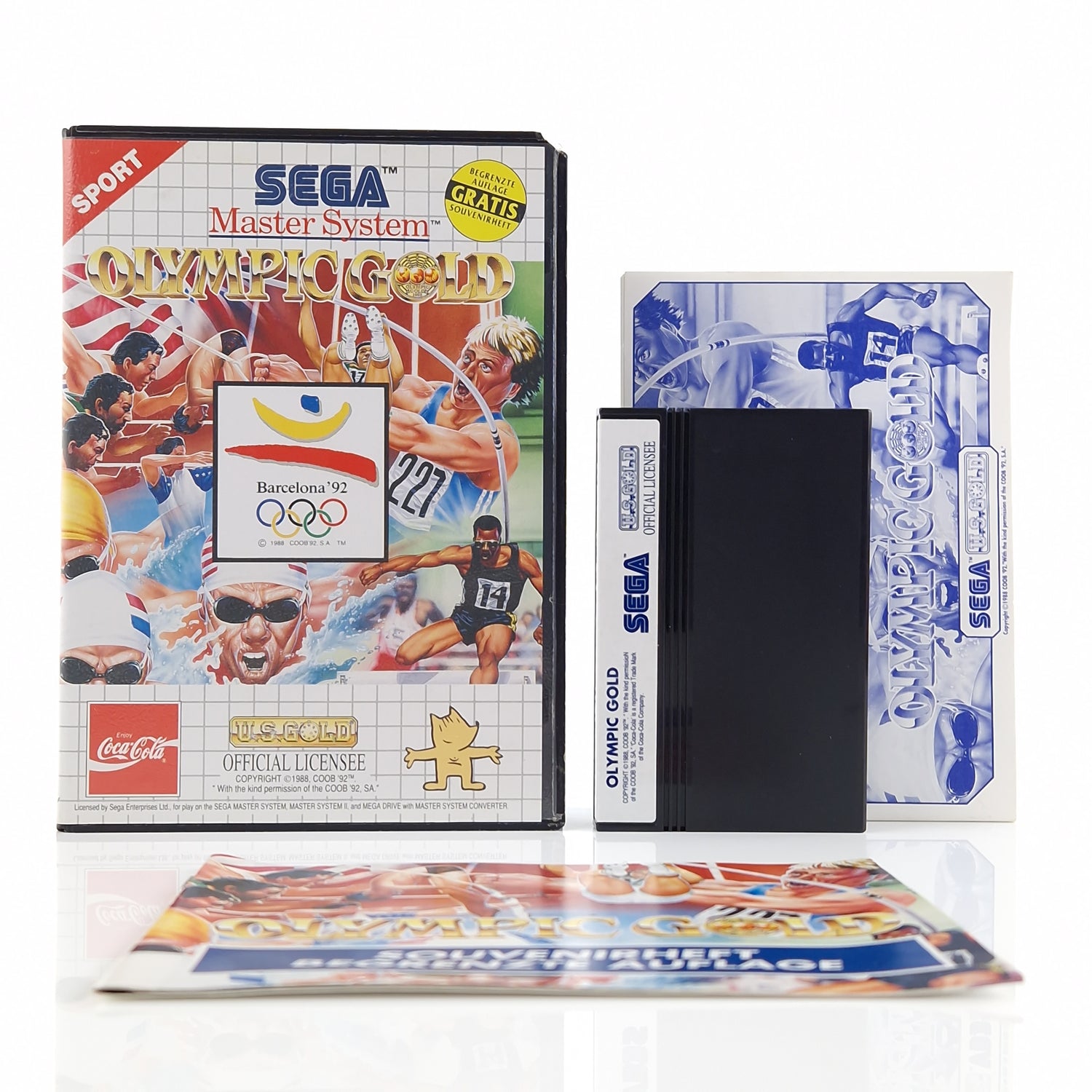 Sega Master System Spiel : Olympic Gold Barcelona 92 - Modul OVP Anleitung PAL