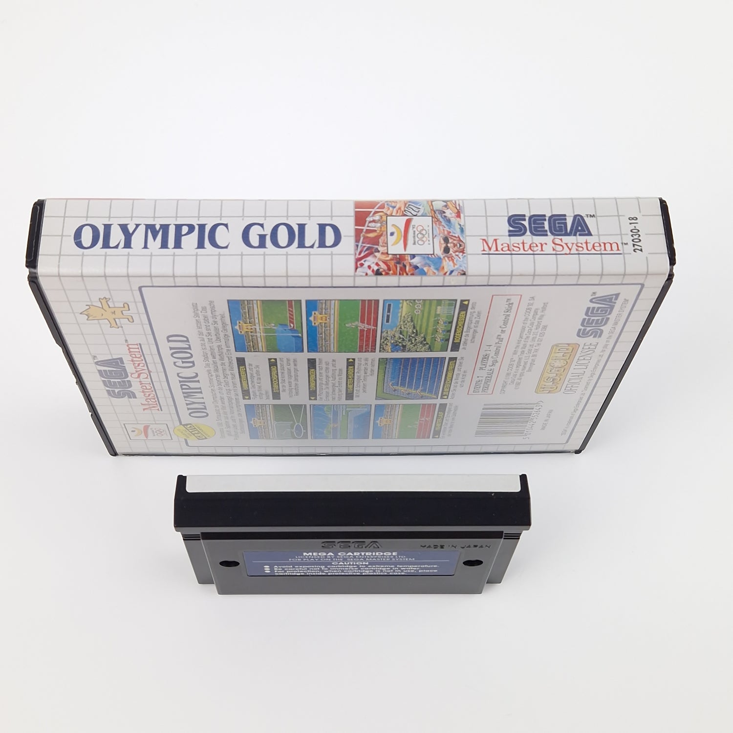 Sega Master System Spiel : Olympic Gold Barcelona 92 - Modul OVP Anleitung PAL