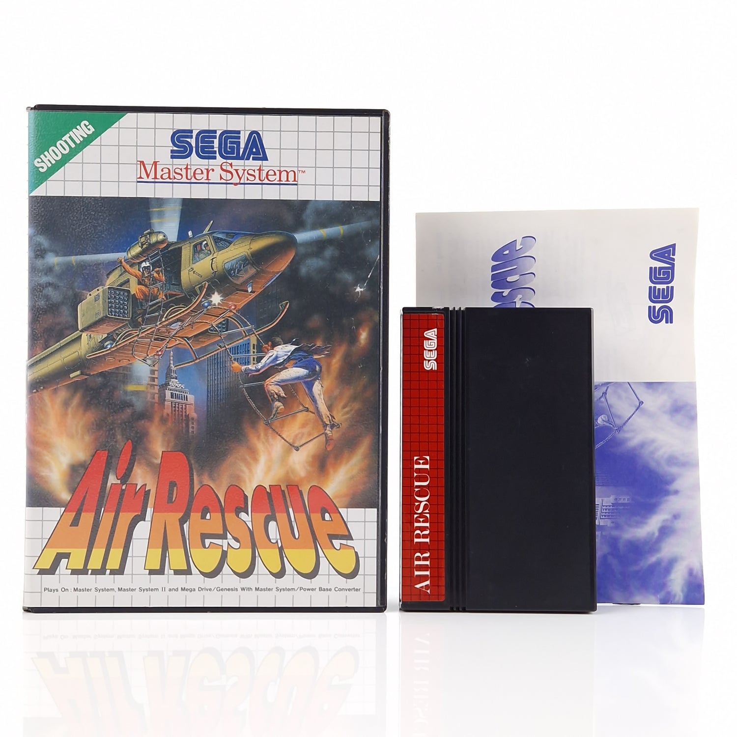 Sega Master System Spiel : Air Rescue - Modul OVP Anleitung PAL MS Cartridge