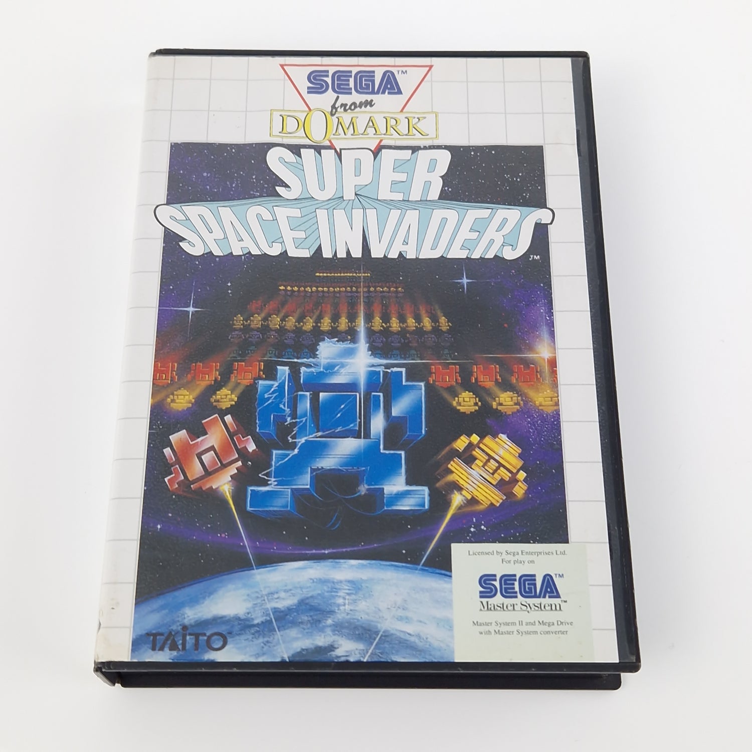 Sega Master System Spiel : Super Space Invaders - Modul OVP Anleitung | PAL MS