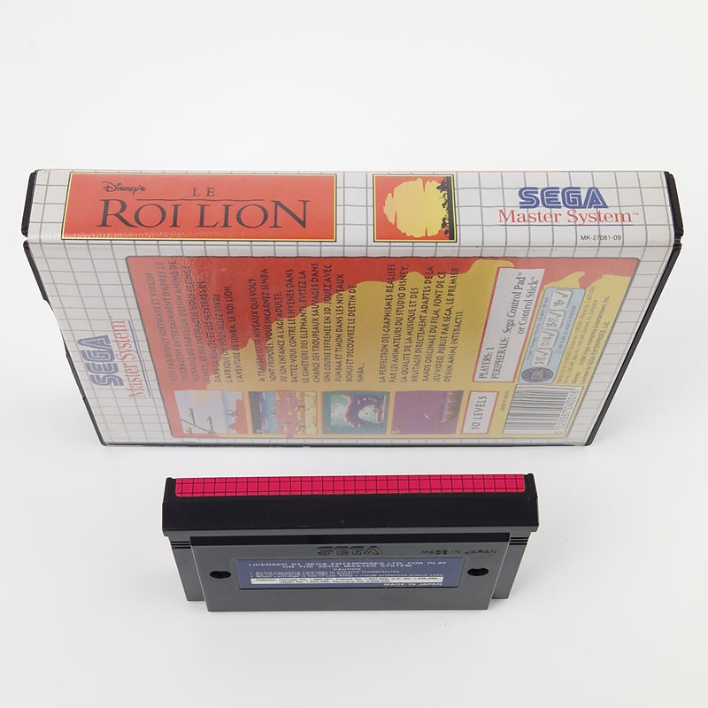 Sega Master System Spiel : Le Roi Lion - Modul OVP Anleitung | PAL MS