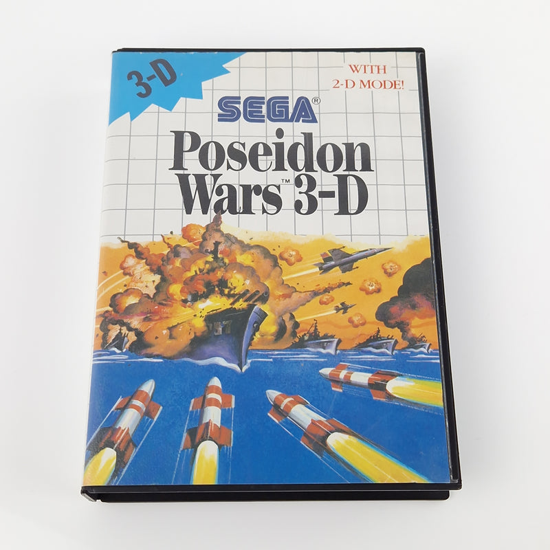 Sega Master System Spiel : Poseidon Wars 3-D - Modul OVP Anleitung | PAL MS