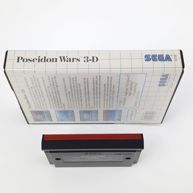 Sega Master System Spiel : Poseidon Wars 3-D - Modul OVP Anleitung | PAL MS