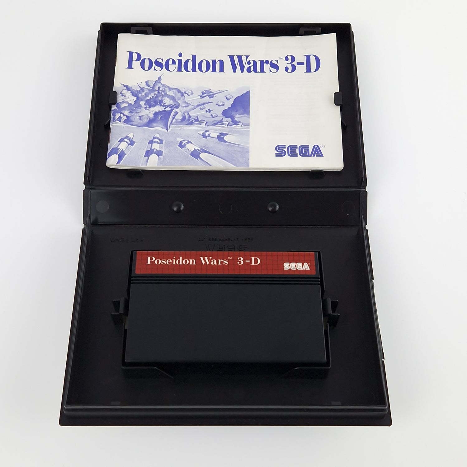 Sega Master System Spiel : Poseidon Wars 3-D - Modul OVP Anleitung | PAL MS