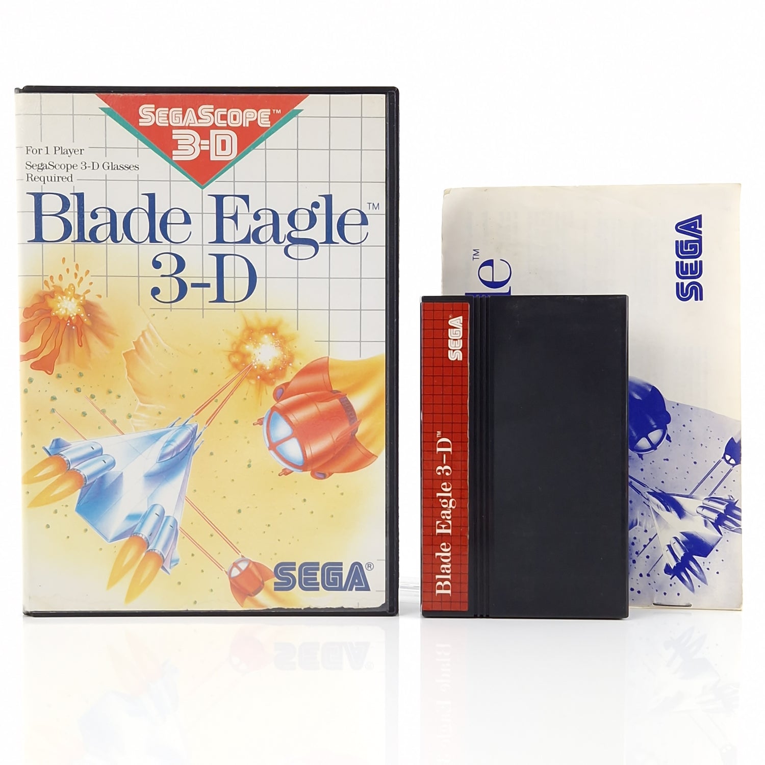 Sega Master System Spiel : Blade Eagle 3-D - Modul OVP Anleitung | PAL MS