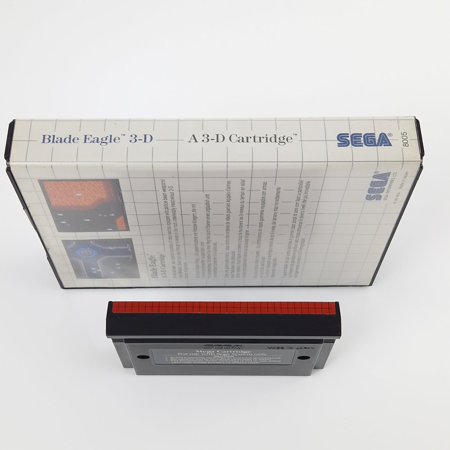 Sega Master System Spiel : Blade Eagle 3-D - Modul OVP Anleitung | PAL MS