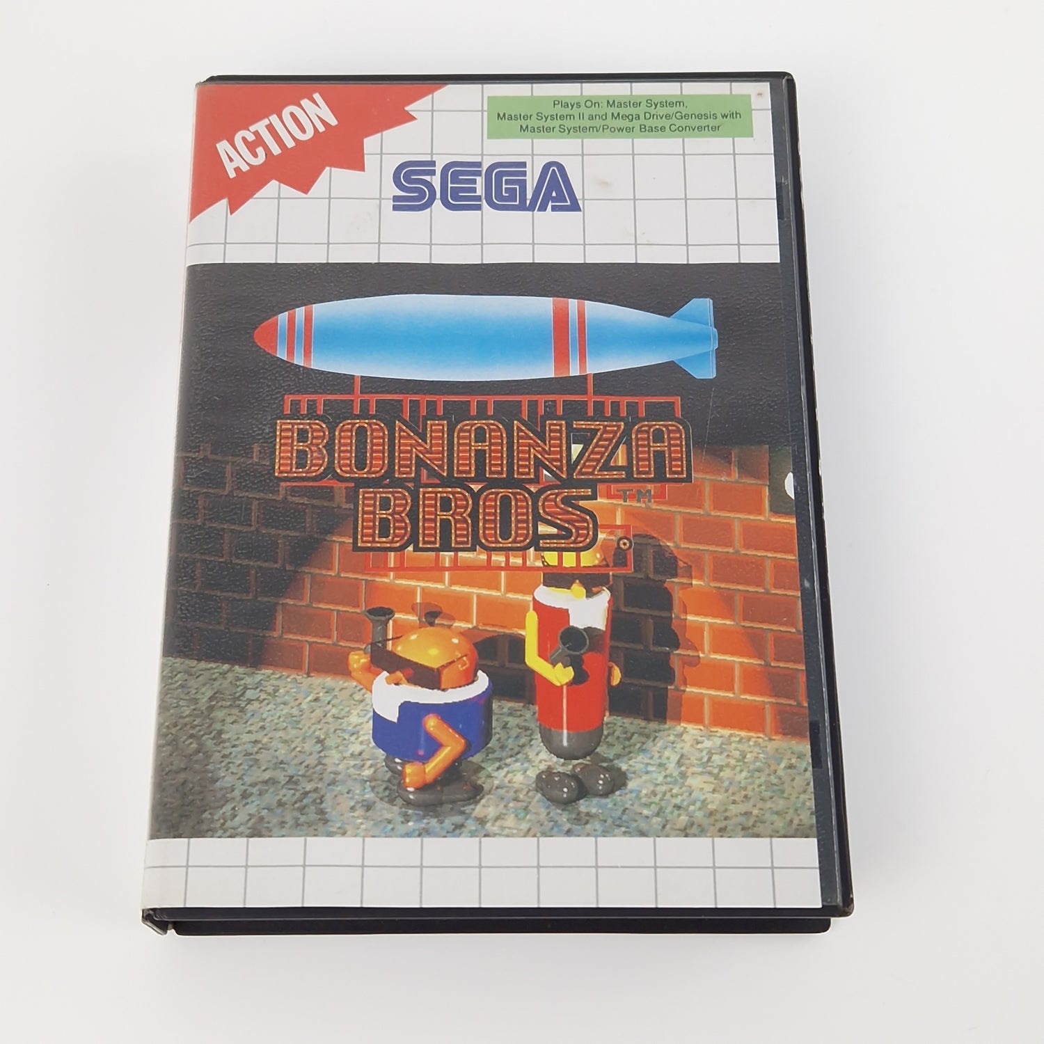 Sega Master System Spiel : Bonanza Bros - Modul OVP Anleitung | PAL MS