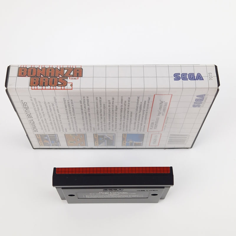 Sega Master System Spiel : Bonanza Bros - Modul OVP Anleitung | PAL MS