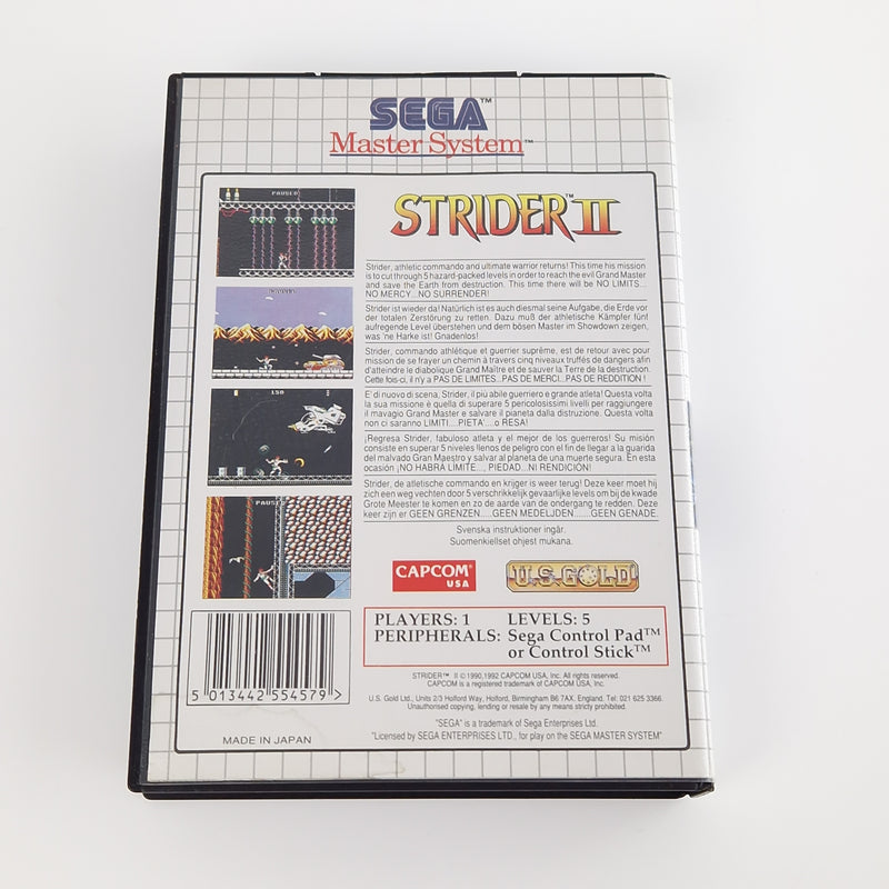 Sega Master System Spiel : Strider II - Modul OVP Anleitung | PAL MS