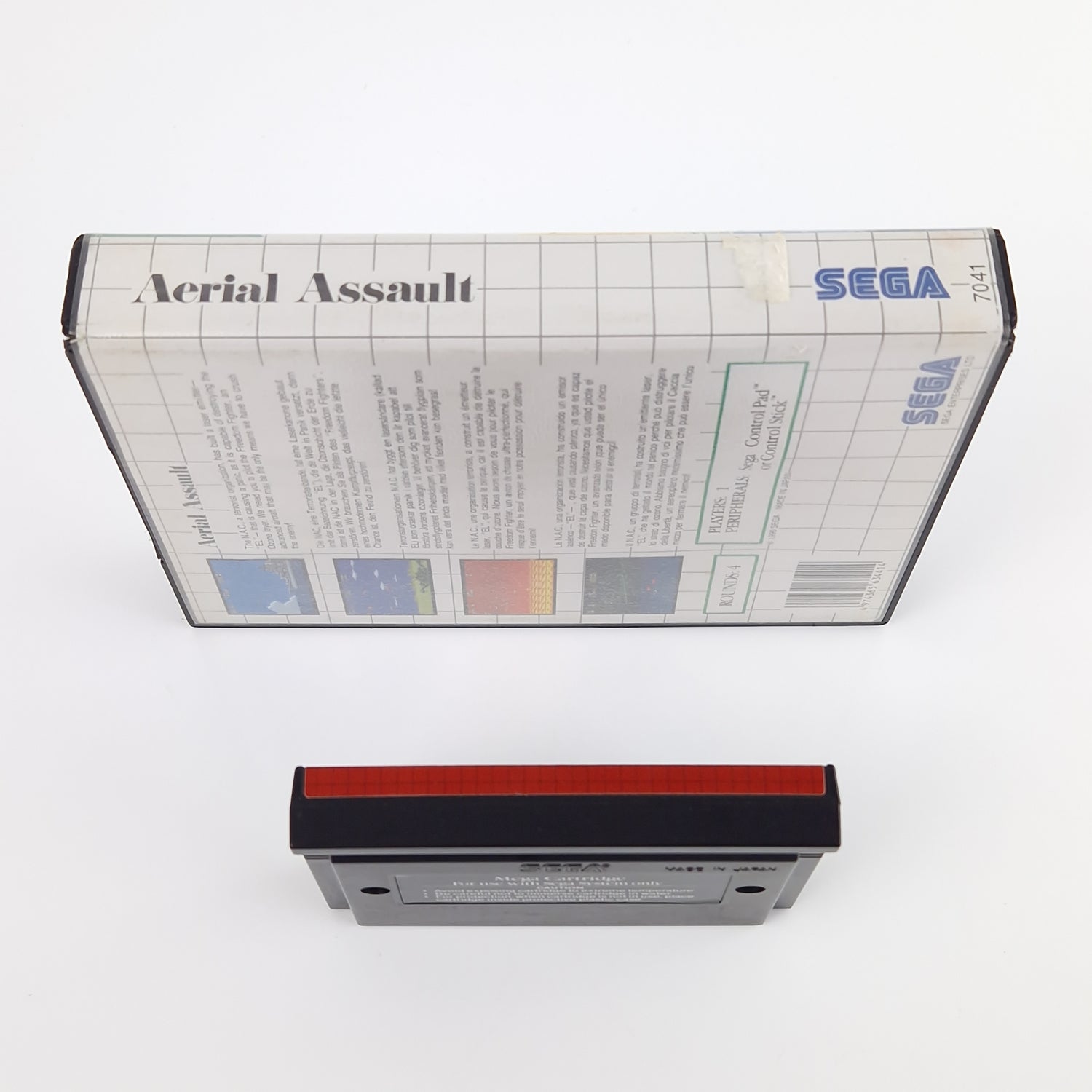 Sega Master System Spiel : Aerial Assault - Modul OVP Anleitung | PAL MS