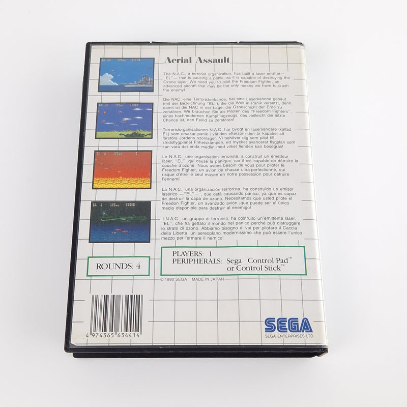 Sega Master System Spiel : Aerial Assault - Modul OVP Anleitung | PAL MS