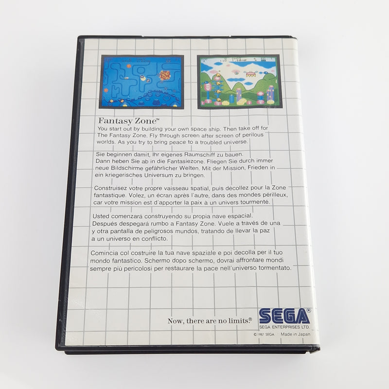 Sega Master System Spiel : Fantasy Zone - Modul OVP Anleitung | PAL MS Cartridge