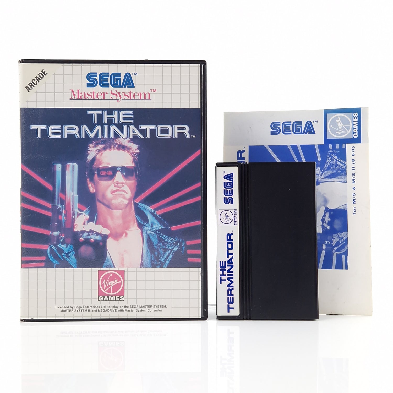 Sega Master System Spiel : The Terminator - Modul OVP Anleitung PAL MS Cartridge